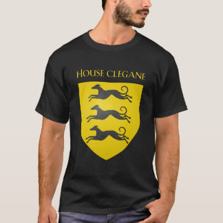 Camiseta House Clegane Casaco de Arms Heraldry Sigil A Song