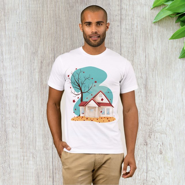 Camiseta House In Autumn Mens (Criador carregado)