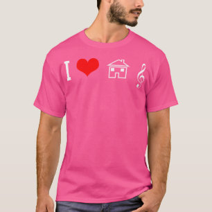 Camiseta House Music - Adoro Rave Edm Techno Party Dj Gift