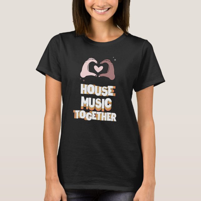 Camiseta House Music Juntos Deep House (Frente)