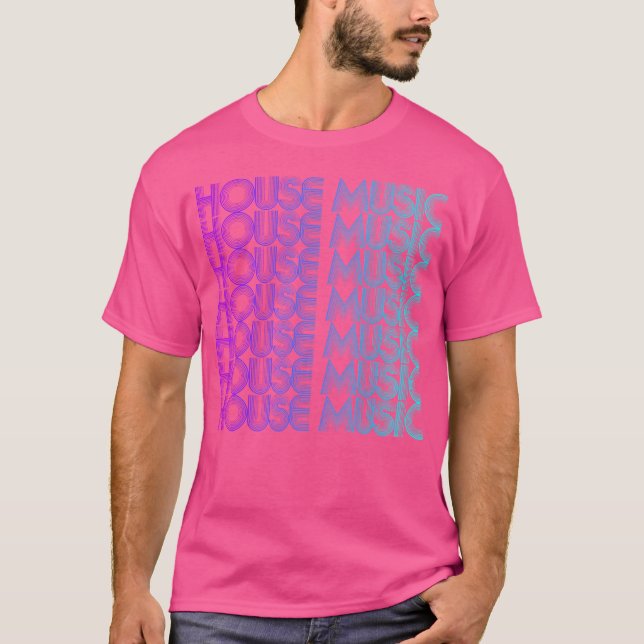Camiseta House Music Vaporwave Techno House Music Edm Lover (Frente)