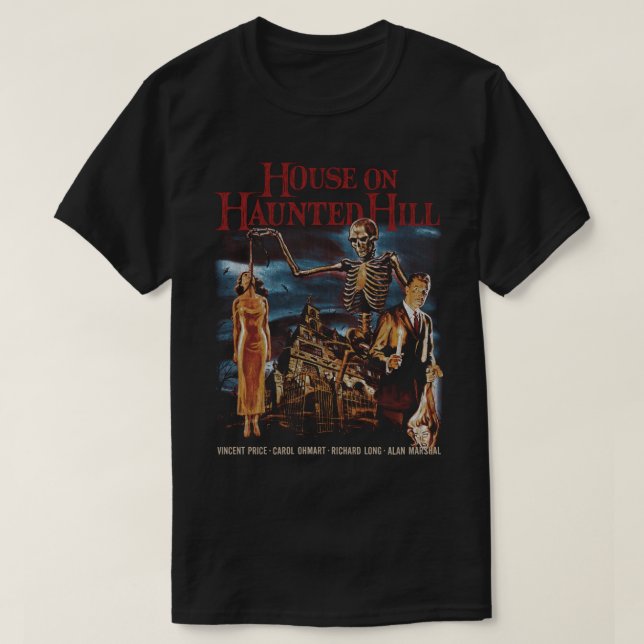 Camiseta House on Haunted Hill (Frente do Design)