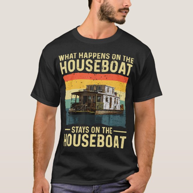 Camiseta Houseboat House Boat Captain Houseboat (Frente)