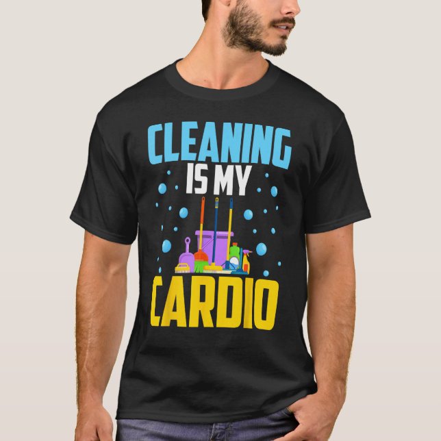 Camiseta Housekeeping House Keeper Cleaning Is My Cardio (Frente)