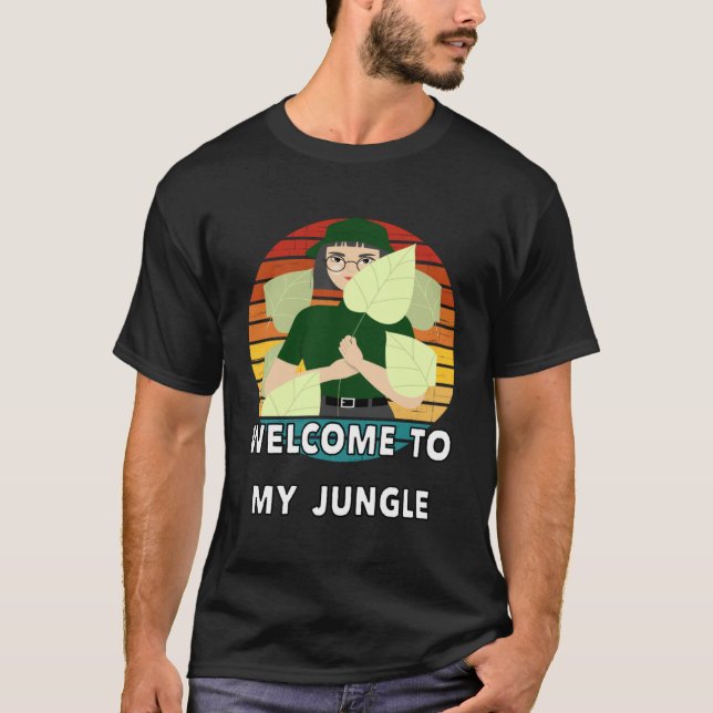 Camiseta Houseplant Jungle Men Women  Phrase Plant (Frente)