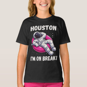 Camiseta Houston, estou em Break - Relaxando Astronauta