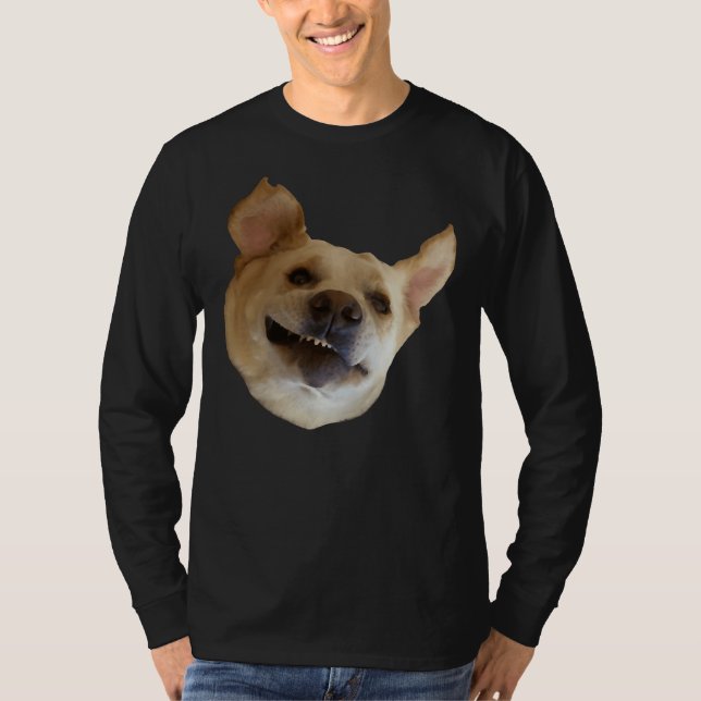 Camiseta Houston Foto Yellow Lab Face (Frente)