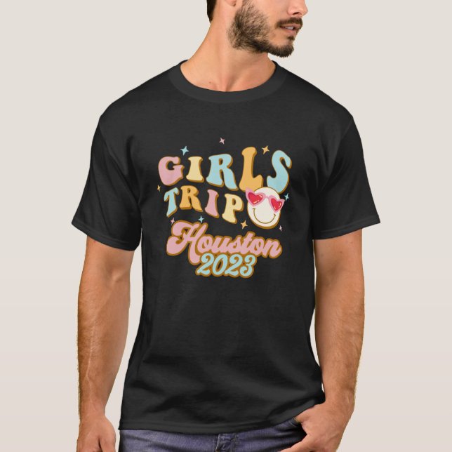 Camiseta Houston Girls Trip 2023 Estudantes Mulheres Bestie (Frente)