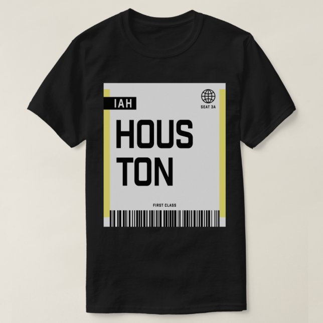 Camiseta Houston IAH Boembarque (Frente do Design)