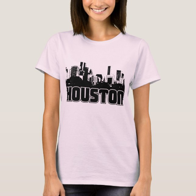 Camiseta Houston Skyline (Frente)