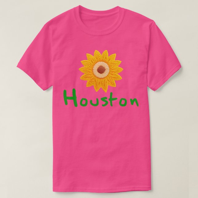Camiseta Houston Sunflower (Frente do Design)