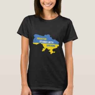 Camiseta Houston Texas Apoia a Ucrânia