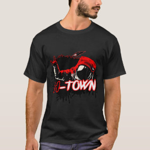 Camiseta Houston Texas Astronauta H-Town Sinal Houston B