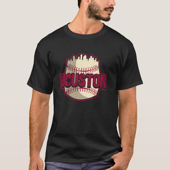 Camiseta Houston Texas Cityscape (Frente)