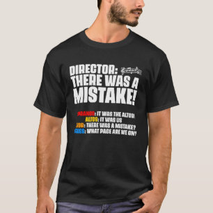 Camiseta Houve Erro Maestro do Coro Sopranos Alto Tenor
