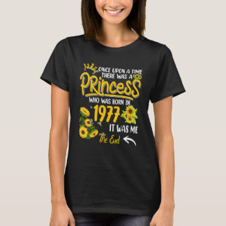 Camiseta Houve Um Nascer Princesa No Nascimento Dos Girassó