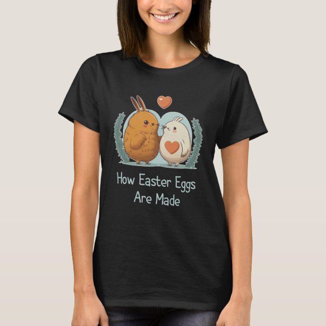 Camiseta How Easter Eggs Are Made  Sarcastic Adult Humor Ea (Frente)