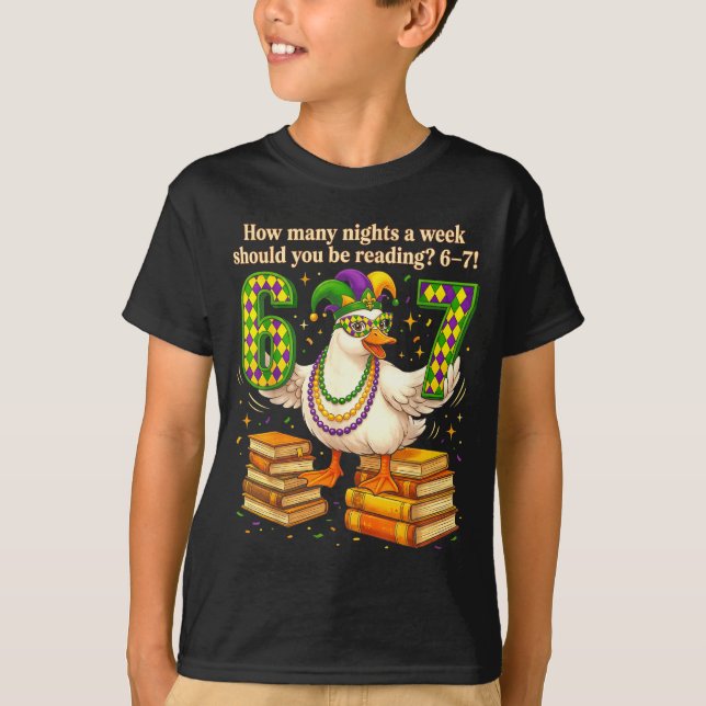 Camiseta How Many Night A Week Should You Be Reading 67 Tea (Frente)