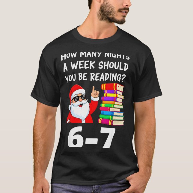 Camiseta How Many Nights A Week Should You Be Reading 67 Ch (Frente)