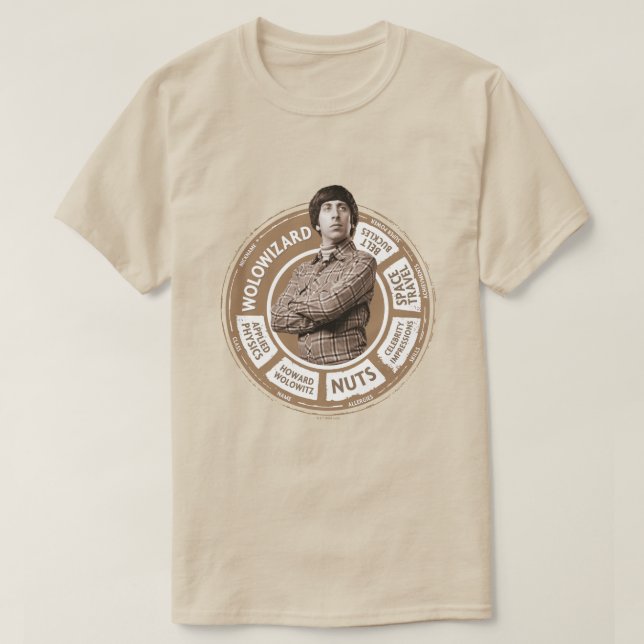 Camiseta Howard Info Graphic (Frente do Design)