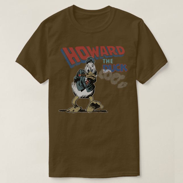 Camiseta Howard, o Pato desvaneceu e aflita (Frente do Design)