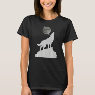 Camiseta "Howbal Wolfs Animal Moon Noites Men Women"