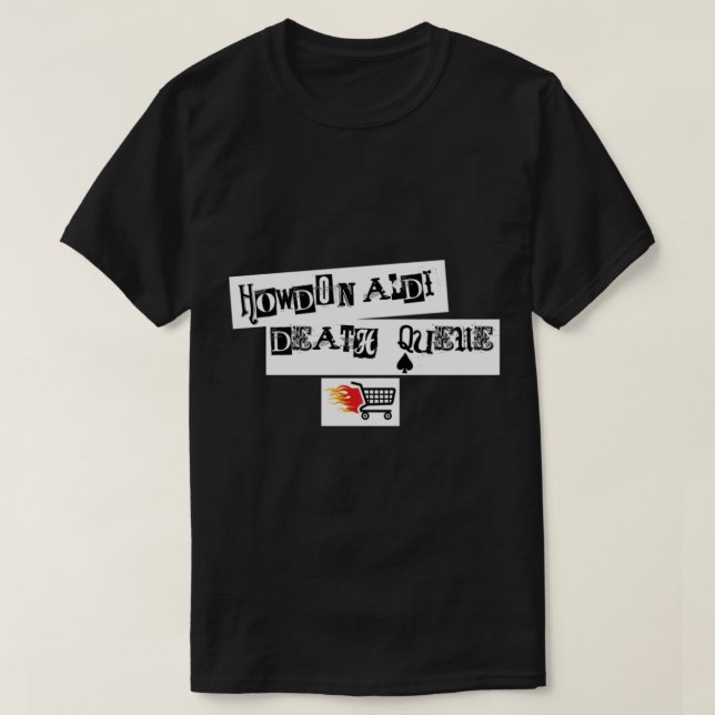 Camiseta Howdon Aldi Death Queue - Sam Fender (Frente do Design)