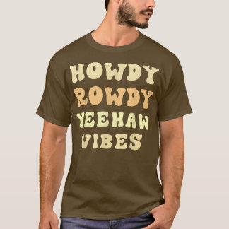 Camiseta Howdy Boho Aestético Rodeo País Ocidental Sul