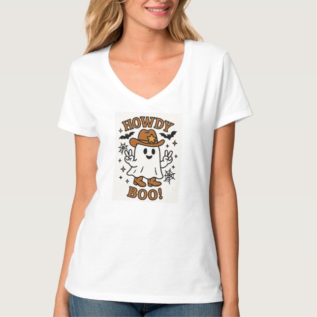 Camiseta Howdy Boo (Frente)