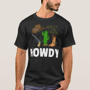 Camiseta Howdy Cowboy Western Gift Men Country 