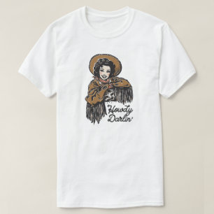 Camiseta Howdy Darlin' Cowgirl