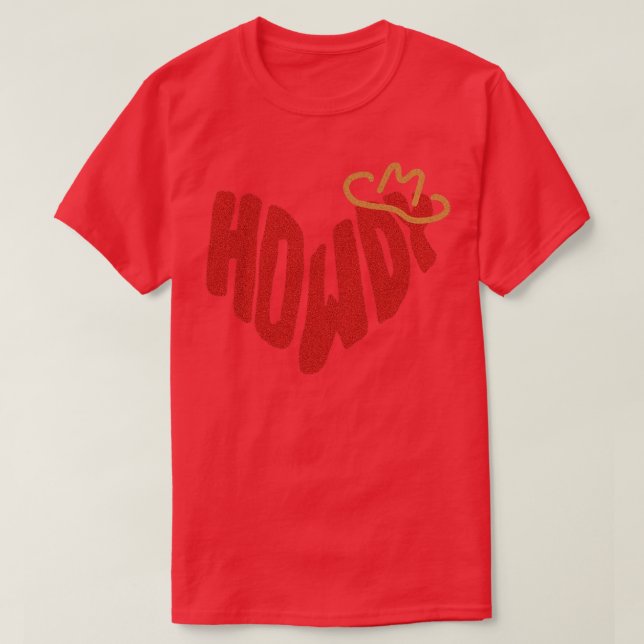 Camiseta Howdy Heart TShirt 2 (Frente do Design)