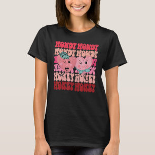 Camiseta Howdy Honey Dia de os namorados Cowgirl Preppy Mat