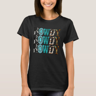Camiseta Howdy Howdy Gemstone Rodeo Western Cowhide