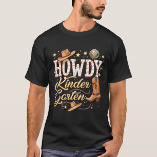 Camiseta Howdy Kindergarten Professor Rodeo País Ocidental