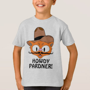 Camiseta HOWDY PARDNER! Gato de Cowboy (Howdy Partner)