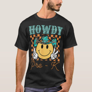 Camiseta Howdy Pre K Cowboy Professora Ocidental