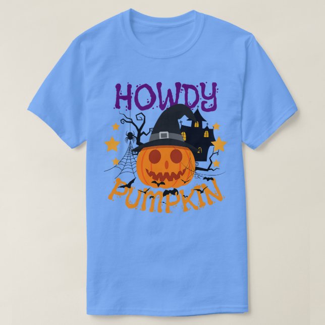 Camiseta Howdy Pumpkin 7 (Frente do Design)