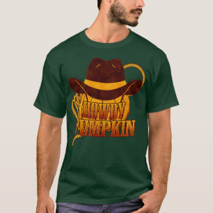 Camiseta Howdy Pumpkin Cowboy Bohemian Western Halloween