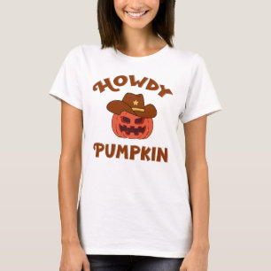 Camiseta Howdy Pumpkin Halloween