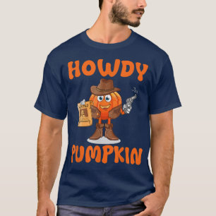 Camiseta Howdy Pumpkin Rodeo Western Country Cowboy