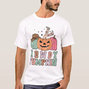 Camiseta Howdy Pumpkin Western Fall Rodeo Halloween