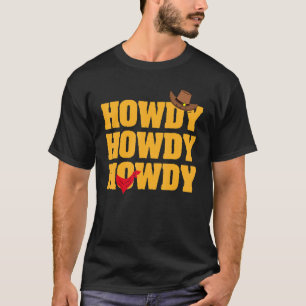 Camiseta Howdy Rodeo Western Retro Vintage País Sul