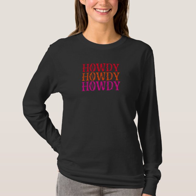 Camiseta Howdy Space Cowgirl (Frente)