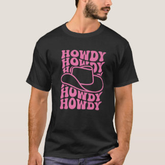 Camiseta Howdy Western Rodeo Country Southern Cowgirl Vinta
