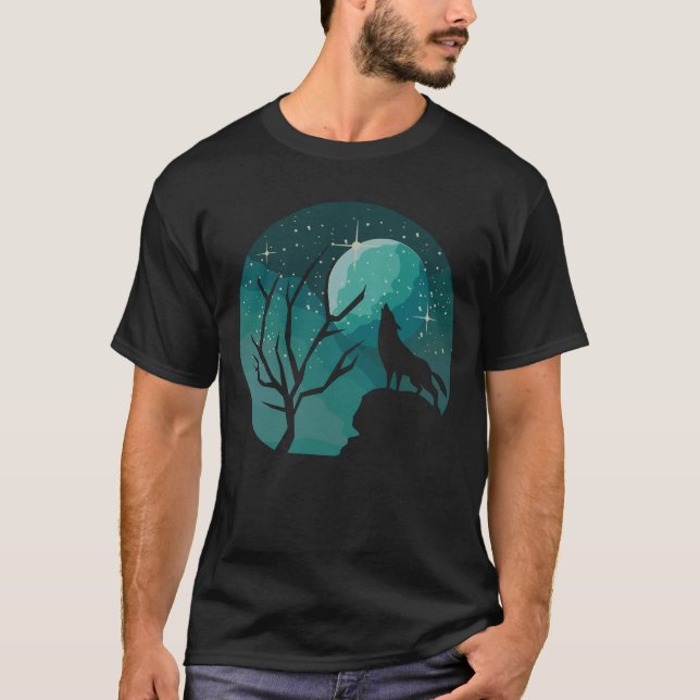 Camiseta Howf Forest Animal Moon Nature Love (Frente)
