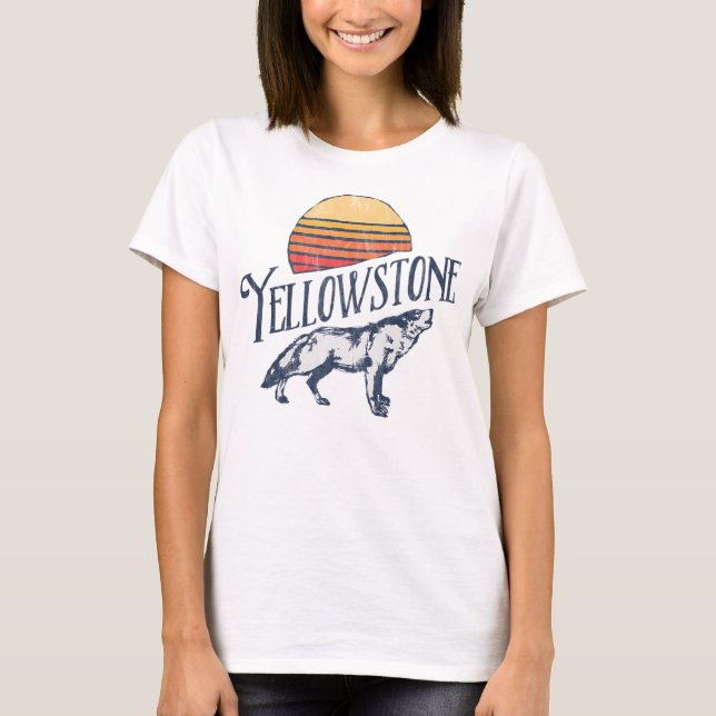Camiseta Howf Yellowstone National Park Sunset Grap (Frente)