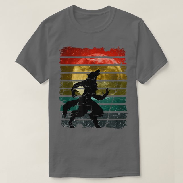 Camiseta Howl No Lobisomem Da Lua Cheia Estrela Da Lua Chei (Frente do Design)