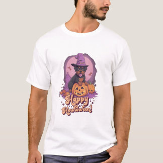 Camiseta Howl O Ween Funny Pun Rottweiler