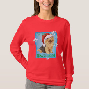 Camiseta Howlidays feliz Norfolk Terrier